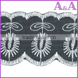 White Organza Lace for Wedding Dress thumbnail-4