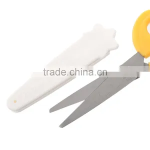 Colorful Stainless Steel Home Office Yellow Student/Kids Cutting Scissors thumbnail-3