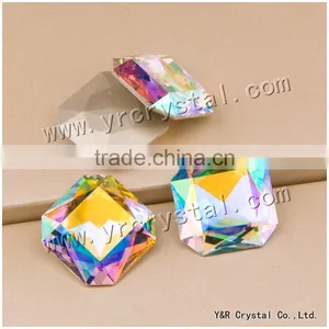 4675 Crystal Beads 23*23mm Square Crystal AB Color Jewelry ad Stone thumbnail-1
