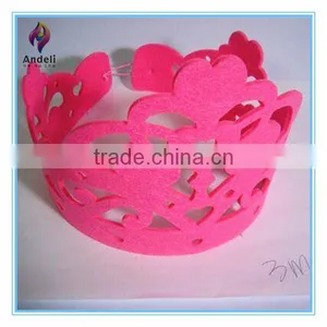 Custom Cheap Small Polyester Felt Children Princess Crown thumbnail-1