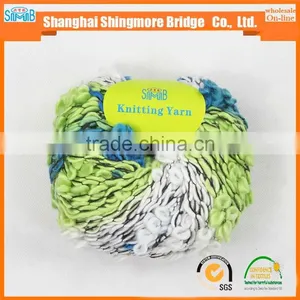 China Fancy Yarn Manufacturer Cheap Wholesale High Quality Acrylic Polyester Blended Flower Yarn for Knitting Scarf thumbnail-1