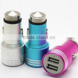 High Quality Aluminum Alloy Dual Usb Car Charger thumbnail-2