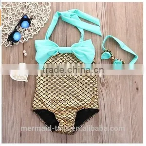 Baby Kid Girls Little Mermaid Set Costume Bikini Swimwear Swimsuit Outfits Dress thumbnail-3