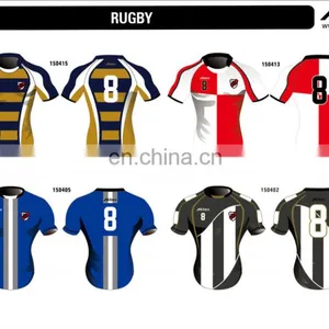 High Quality Durable Tear Resistance Breathable Rugby Jerseys Free Custom thumbnail-2