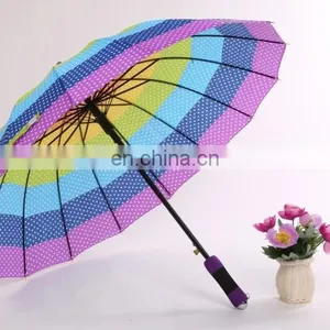 Rpet Multicolored Straight Umbrella,outdoor Straight Umbrella thumbnail-2