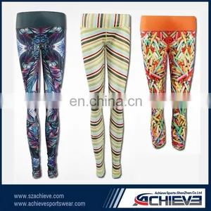 Europe Pololar Fitness Leggings 100%polyester Tights Lycra Yoga Pants thumbnail-5