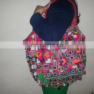 Kutch Work Big Jhola Banjara Bag Messenger Bag Vintage India Handicraft thumbnail-1