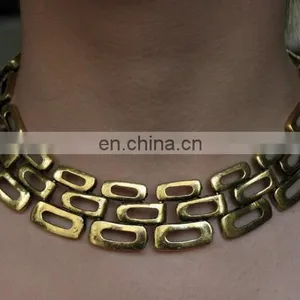 Weastern Style Brass Collar Necklace thumbnail-1