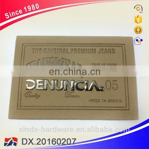 Fashion Customizable Logo Labels With Metal Bage thumbnail-4