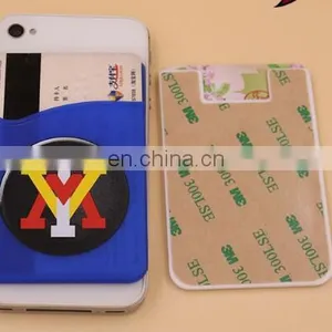 Silicone Cell Phone Credit Card Holder With Sucker,silicone Card Holder With 3M Sticker,pocket Name Card Holder thumbnail-5