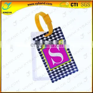 Cheap Fashion Black Silicon Luggage Tag thumbnail-1