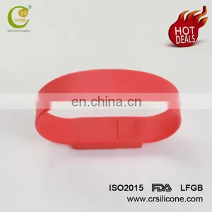 Factory High Quality Silicone Wristband Usb Flash Drive 1gb 2gb 4gb 8gb 16gb 32gb thumbnail-1