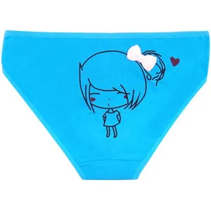 Yun Meng Ni Sexy Underwear Back Cute Young Girl Printed Briefs Soft Cotton Women Panties thumbnail-4