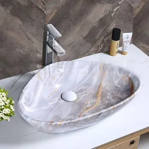 2018 China Good Sale Ceramic Hand Wash Art Color Luxury Basin Sink From Chaozhou Factory thumbnail-4