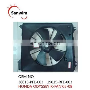 Fits HON-DA ODY-SSEY Radiator Assembly Engine Cooling Fan R-FAN'05-08 OM 38615-PFE-003 19015-RFE-003 thumbnail-1