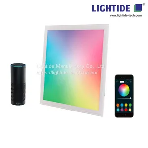 Smart RGBW LED Panel Lights With Alexa Echo Speaker Control, 2'X4', 50W, 100-277VAC, 3 Yrs Warranty thumbnail-2