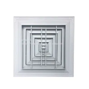Aluminum Square Ceiling Diffuser in Ventilation Decorative Air Diffuser China Supplier thumbnail-1