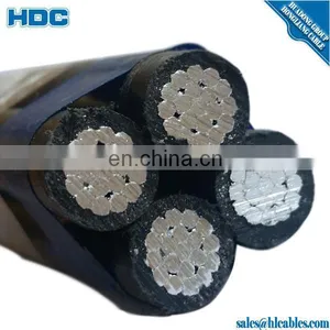 N FC33-209 Aluminium Cable 3 x 70mm2 + 56mm2 + 2x 16MM2 PE Insulation ABC Cable thumbnail-4