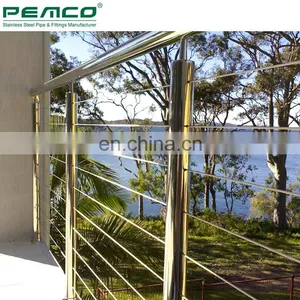 Wholesale Indoor Mirror Polishing Swageless 304 316 Stainless Steel Stair Cable Railing Systems thumbnail-3