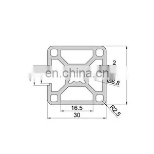 SHENGXIN Modular Framing System 30 mm T-slot 3030 v Slot 30 x 30 t Slot Aluminum Extrusion Profile thumbnail-2