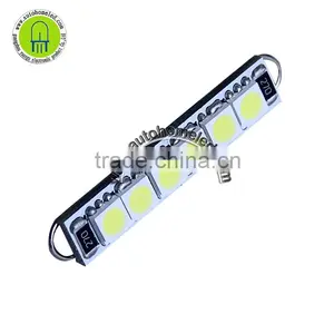 Car Led Rigid Loop 44mm 5050 6SMD LED Bulbs Door Lights Festoon Dome Light Car Dome Light thumbnail-1