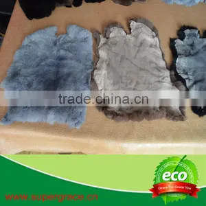 100% Good Quality High Density Tanned Rabbit Pelts For Garment thumbnail-1