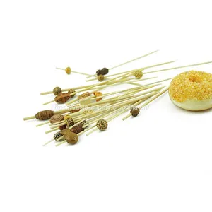 Bar Products BAMBOO BALL PICKS-100 PACK- Ideal for Serve Garnishes, Appetizers-One Time Use thumbnail-2