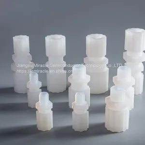 High Temperature Resistant PFA Straight Union Tube Fitting thumbnail-1