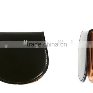 Small Size Cowhide Leather Coin Case Coin Holder Purse With Snap Closure thumbnail-3