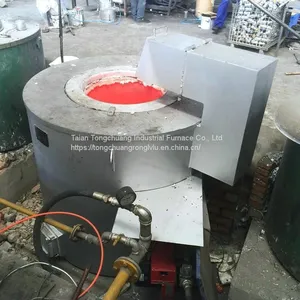 Fuel-fired Aluminum Melting Furnace， Gas-fired Zinc Melting Furnace， 350-450 kg 250,000 Kcal thumbnail-1