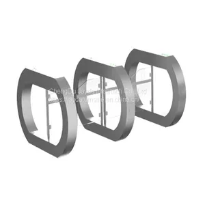 Access Control Turnstile Swing Barrier/ Optical Swing Barrier Turnstile/ Waist High Swing Turnstile thumbnail-3