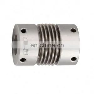 High Quality DR Series Aluminum Alloy Spring Bellow Set Screw Coupling thumbnail-1
