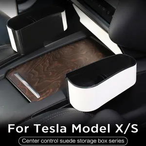 Tesla Model X Model S 2017-2022 Car Central Control Side Storage Box Organize thumbnail-1