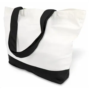 Factory Large Canvas Tote Bag Reusable Grocery Shopping Bags thumbnail-3