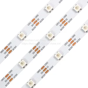 DC5V 9W/M 256 Gray Grade 10MM PCB Board RGB LED Strip SK6812 LED Strip Addressable Dream Color LED Strip thumbnail-1