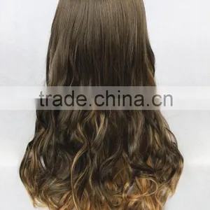 High Quality 65cm Medium Long Wave Brown Mixed Lolita Wig Synthetic Anime Wig Cosplay Hair Wig Party Wig thumbnail-4