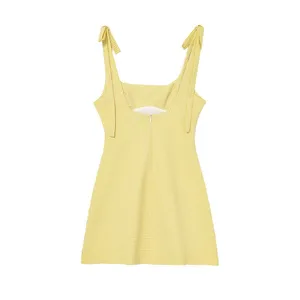 2025 Spring New Women's Clothing Slimming and Slimming Casual Strap Design French Dress thumbnail-1