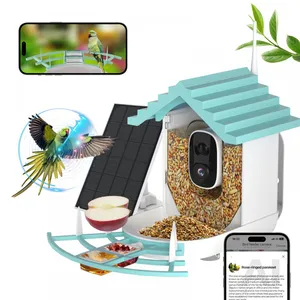 OEM/ODM Indoor Outdoor Wifi Bird Feeder Camera Night View Ai Bird Recognition Feeder Camera 3MP Solar Bird Feeder With Camera thumbnail-3