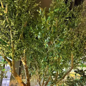 Large Artificial Olive Trees Artificial Decor Simulation Plant Fake Olive Trees for Landscape Project thumbnail-5