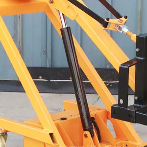 Portable Electric 500Kg 700Kg Folding Lift Load Warehouse Stacker Crank Arm Hydraulic Forklift Trucks thumbnail-4