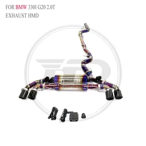 HMD Titanium Alloy Exhaust Catback for BMW F40 M135i B48/M240I B58 G42/340I F30/330i G20 Car Accessories Whatsapp+86 18946955156 thumbnail-4