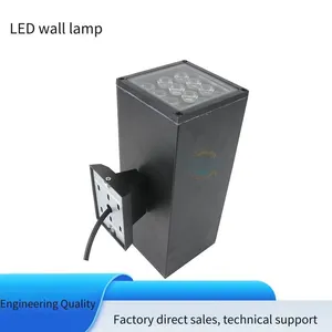 Led Waterproof High-power Square Wall Lights, 9*2w, 12*2w, Single-color Constant Lighting, Single-color With Controller, Rgb With Controller thumbnail-5