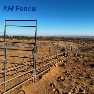 Hot Dipped Galvanized Heavy-duty Farm Panels Powder Coated Metal Cattle and Horse Farm Fence Panel for Livestock and Pasture thumbnail-3