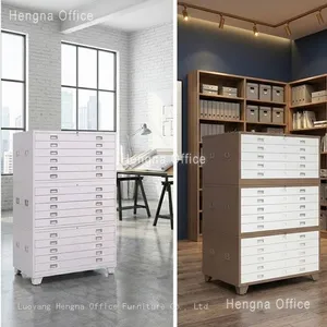 Stackable Metal Art Studio Print Storage Cabinet HNTZ03md|Large Capacity for Large Format Artwork thumbnail-3