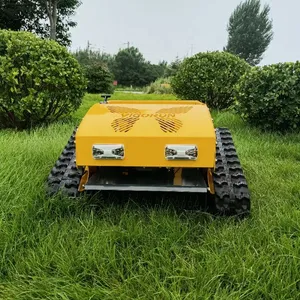 Petrol Industrial Rubber Track All Terrain Self-Charging Commercial One-Button Start RC Bush Trimmer thumbnail-1