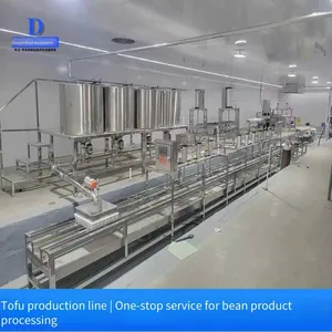 Dou Jiangjun Stainless Steel Tofu Production Line With Automatic Brain Feeding and Step-by-step Pressing, Providing Tofu Machine Teaching thumbnail-2