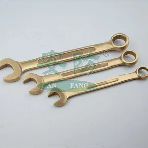 Non-Sparking Combination Wrench for Oil Refinery & Chemical Plants, Beryllium Copper, 15° Offset Plum End thumbnail-4