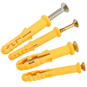 Heavy Duty Plastic Anchors Ribbed Design for Concrete PA66 Nylon With Screws Free Samples Full Sizes Available thumbnail-1