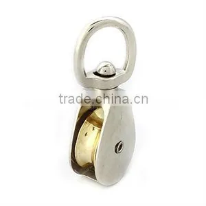 Zinc Swivel Single Pulley Nickel Plated thumbnail-1