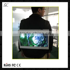 17 Inch Backpack Led Display Portable Led Display Board Battery Powered Digital Displays Exhibition Board thumbnail-1